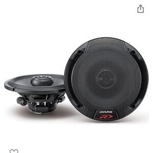 Unopened New SPR-60 Alpine Black Car Audio Speakers